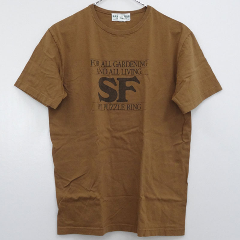 【中古】SASSAFRAS ササフラス FOR ALL TEE サイズ：M/カラー：ブラウン系/Tシャツ/半袖/アメカジ【山城店】