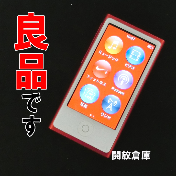 【中古】★良品です！ Apple iPod nano 16GB   (PRODUCT) RED 第7世代 PD744J/A 【山城店】