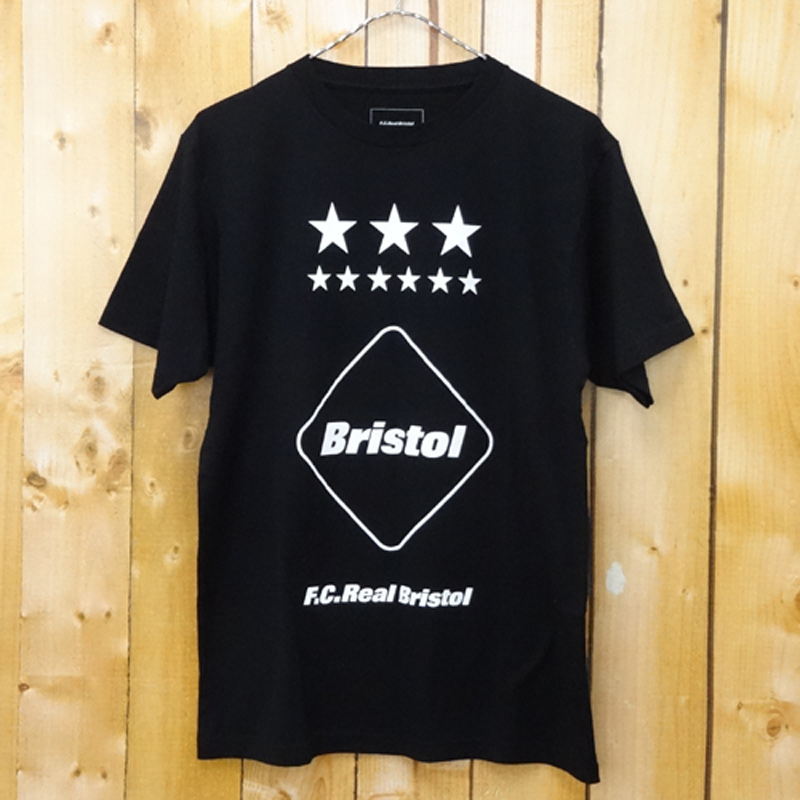 【中古】F.C.R.B 16AW EMBLEM Tee/エフシーアールビー エンブレムロゴ Tシャツ/サイズ：M/カラー：黒/2016年秋冬モデル/ストリート【山城店】