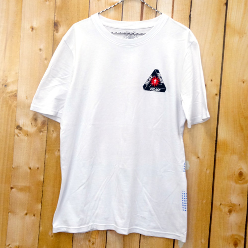 【中古】PALACE SKATEBOARDS パレス スケートボード バックサークル ロゴ Tシャツ/サイズ：L/カラー：ホワイト/半袖/ストリート 【山城店】