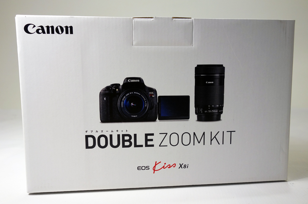 【中古】Canon デジタル一眼レフカメラ EOS Kiss X8i ダブルズームキット EOSKISSX8I-WKIT ブラック [171]【福山店】