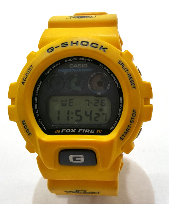 【中古】CASIO カシオ G-SHOCK ジーショック DW－6900H-9 腕時計 デジタル イエロー 3つ目 スラッシャー FOX FIRE フォックスファイアー 【福山店】