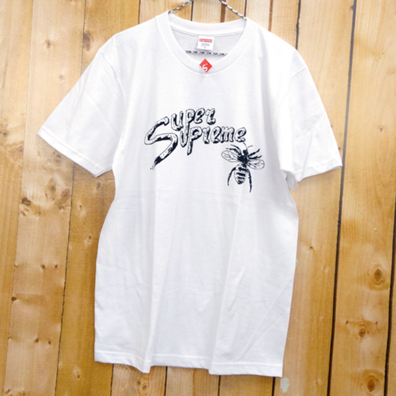 【中古】Supreme Super Supreme Tee 17SS/シュプリーム スーパーシュプリーム Tシャツ/Limonious/サイズ：M/ホワイト/半タグ/新古品【山城店】