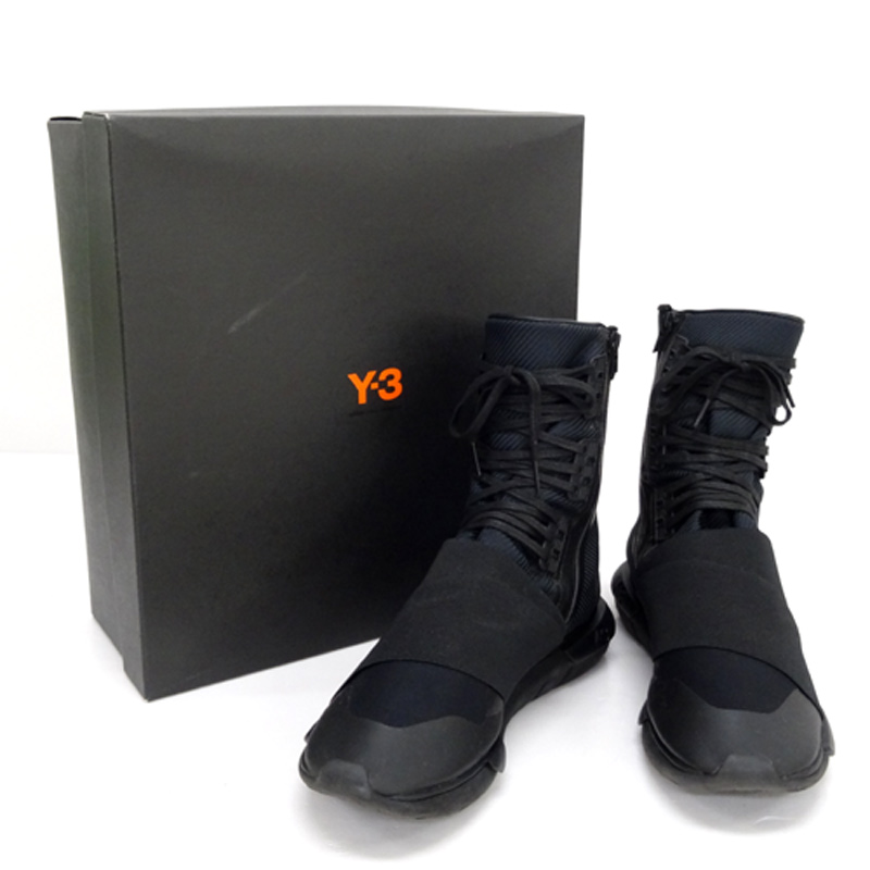 【中古】adidas × Y3 QASA BOOT(アディダス ワイスリー カーサ ブーツ)/BB4802/YOHJI YAMAMOTO/28.5cm/黒/靴 シューズ/スニーカー【山城店】
