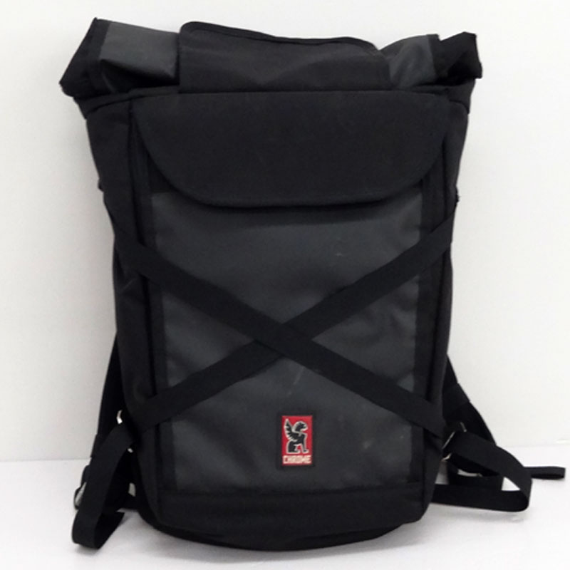 【中古】CHROME クローム Backpack バックパック/カラー：ブラック/リュック/ロールトップ/BRAVO/ブラボー《鞄/かばん/バッグ》【山城店】