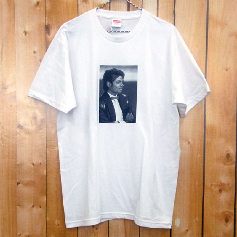 【中古】Supreme Michael Jackson Tee/シュプリーム マイケルジャクソン Tシャツ/サイズ：L/色：白/フォトプリント/ストリート【山城店】