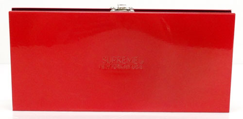 【中古】Supreme シュプリーム メタルストレージボックス/カラー：レッド/2017SS/Largel Metal Storege Box/ラージ【山城店】