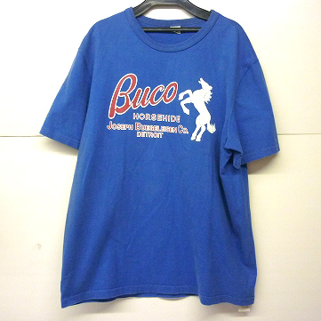 【中古】REAL McCOY'S/リアル・マッコイ Buco/ブコ 半袖 Tシャツ カットソー コットン ブルー系 【福山店】