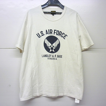 【中古】REAL McCOY'S/リアル・マッコイ 半袖 U.S. AIR FORCE Tシャツ カットソー コットン ホワイト系 【福山店】