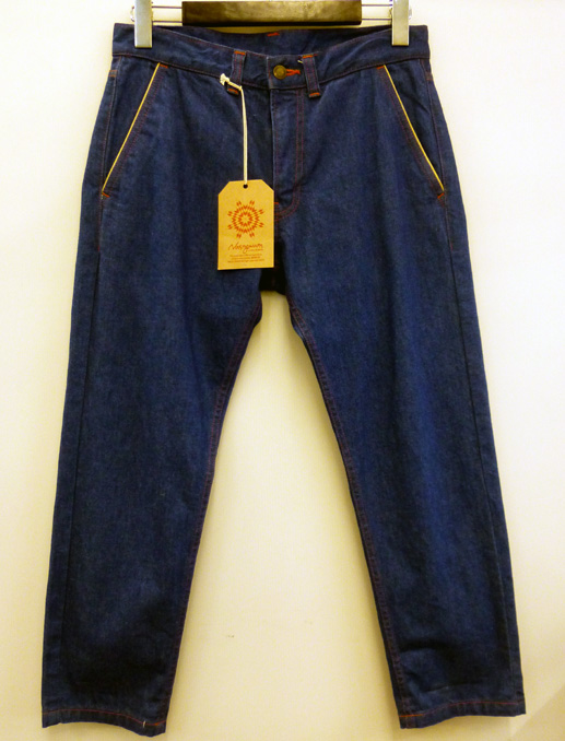 【中古】Nasngwam/ナスングワム/VECTOR PANTS DENIM/デニムパンツ/P1425302/タグ付き/DAKOTA/日本製/S/ブルー系/メンズ/古着 122 桜井店