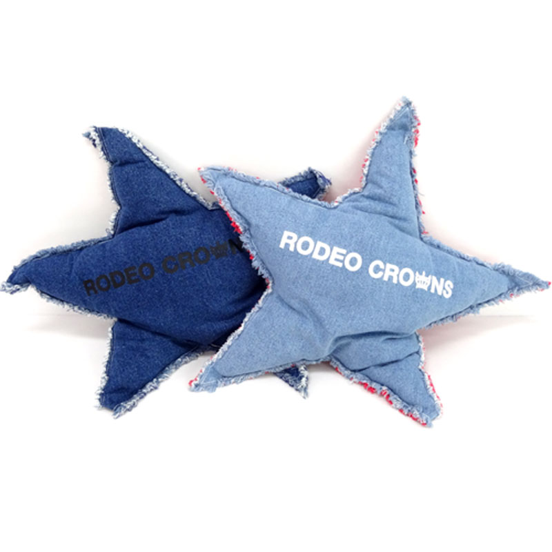 【中古】RODEO CROWNS ロデオクラウンズ クッション（2つセット） カラー：インディゴ系/生活雑貨/デニム【山城店】
