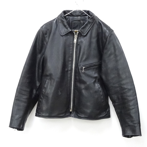 【中古】VANSON LEATHER JACKET/バンソン レザー ジャケット/サイズ：38/カラー：ブラック/アメカジ【山城店】