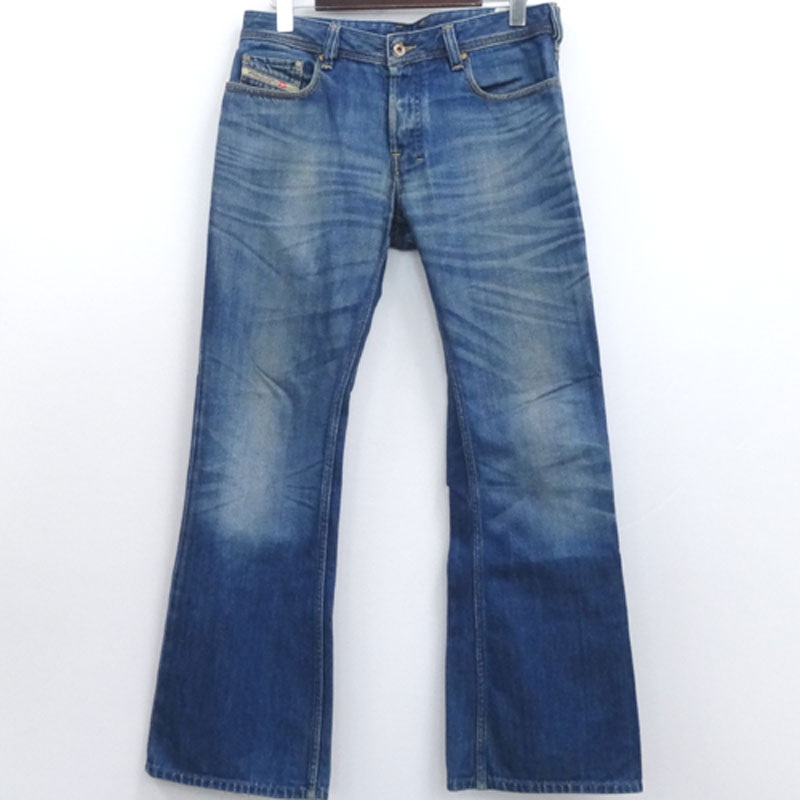 【中古】DIESEL ディーゼル ZATHAN デニムパンツ/サイズ：W32/カラー：ブルー系/インポート【山城店】