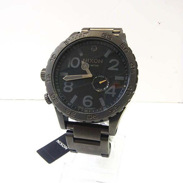 【中古】NIXON ニクソン THE51-30 ガンメタル クォーツ アナログ 腕時計