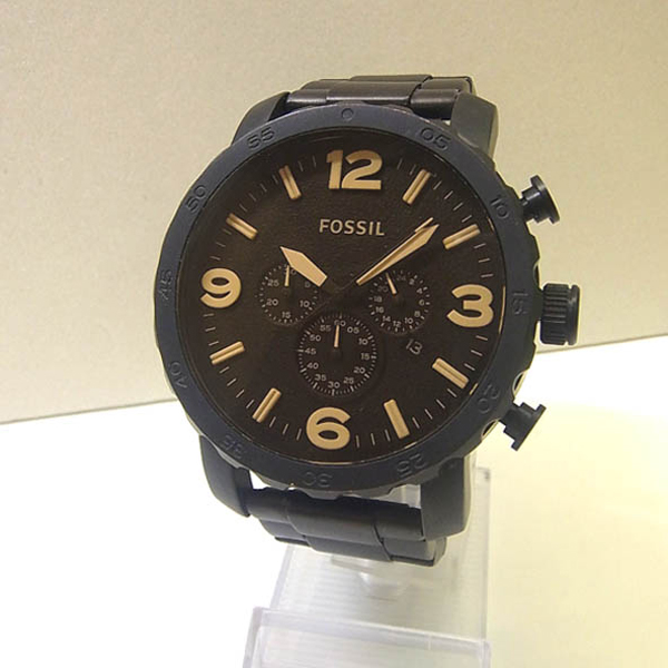 【中古】FOSSIL フォッシル JR1356 NATE ネイト クォーツ クロノグラフ メンズ 腕時計