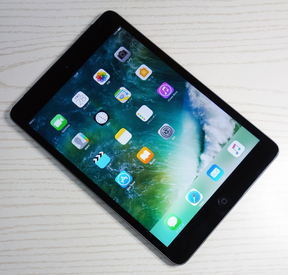 【中古】au Apple iPad mini2 Wi-Fi+Cellular 16GB ME800JA/A スペースグレイ [164]【福山店】