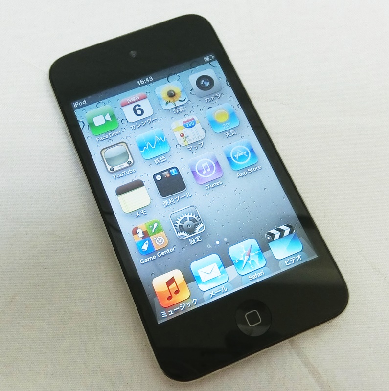 【中古】Apple iPod touch 第4世代  32GB ブラック MC544J アイポッド タッチ ブラック アップル【出雲店】