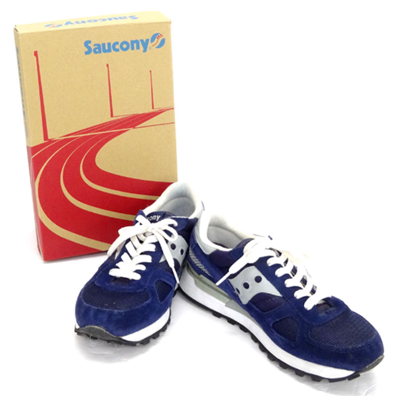 【中古】Saucony サウコニー SHADOW ORIGINAL 2108-523/サイズ：US 6/カラー：ネイビー/靴 スニーカー/ランニング/シューズ【山城店】
