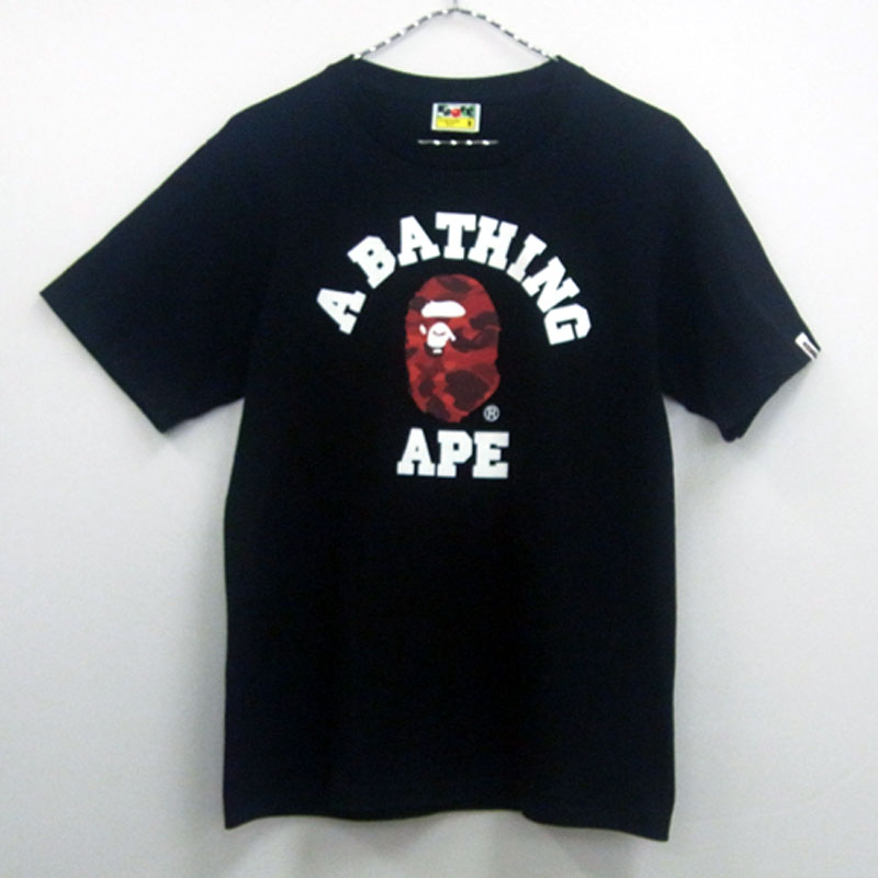 【中古】A BATHING APE/アベイシングエイプ/半袖 Tシャツ/サイズ：S/色：黒/ストリート【山城店】