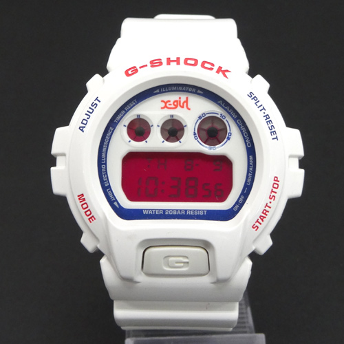 【中古】G-SHOCK × X-girl カシオ×エックスガール コラボ 30周年記念モデル 品番:DW-6900FS/白/クオーツ/電池《腕時計/ウォッチ》【山城店】