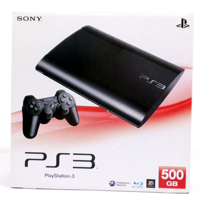 【中古】 SONY PlayStation3 CECH-4000C 500GB チャコール・ブラック/プレステ3/PS3 本体【山城店】