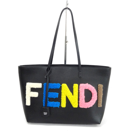 【中古】FENDI ROLL BAG(フェンディ ロールバッグ ) ブラック Ref.No:8BH198 トート/ショルダー《バッグ/かばん/鞄》【山城店】